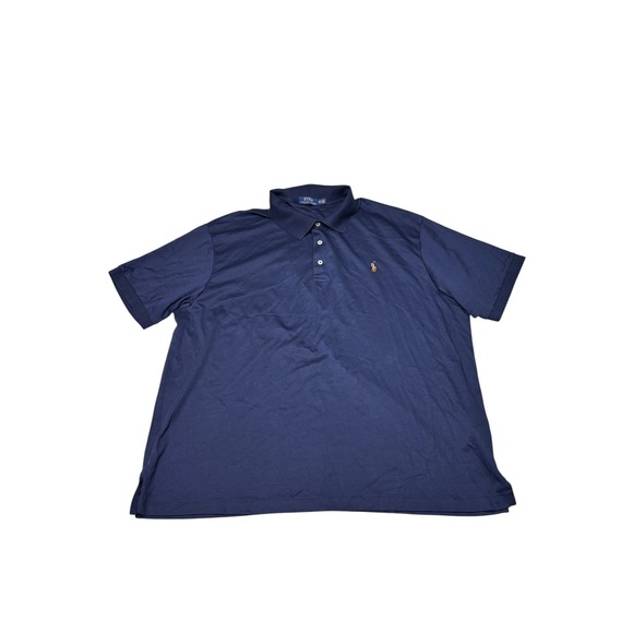 Polo Ralph Lauren Other - Polo Ralph Lauren Mens 2XB Navy Blue‎ Cotton Short Sleeve Polo Shirt Pony Logo